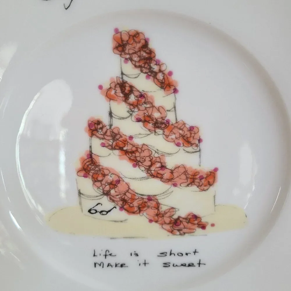 Sylvia Weinstock Felissimo Dessert Hors D'Oeuvres Cake Plate Make It Sweet